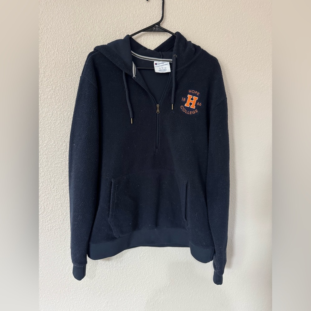 Hope College Women’s Fleece Hoodie Size Large Champion